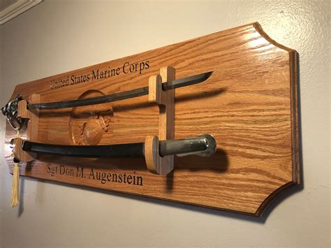 Marine Corps NCO Sword Display U.S. Army Saber Display - Etsy Australia