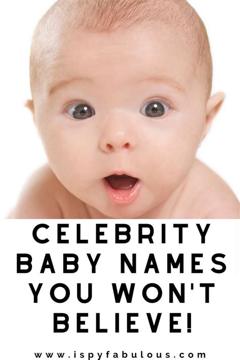 35 Weird Celebrity Baby Names You Won't Believe! - I Spy Fabulous ...