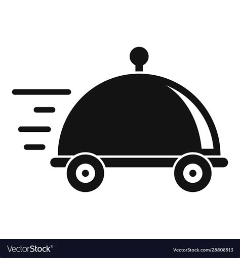 Food delivery icon simple style Royalty Free Vector Image