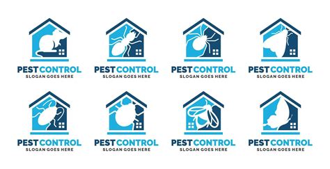 Exterminator, pest control logo set 35032663 Vector Art at Vecteezy