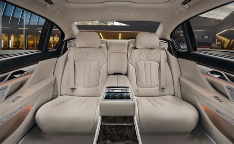 BMW 7 Series Sedan The Rear Executive Lounge in exclusive Ivory White ...