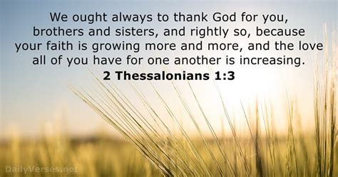 2 Thessalonians 1:3 - Bible verse - DailyVerses.net