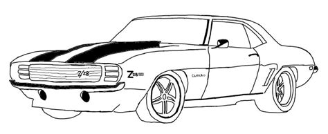 Camaro Z28 Drawing PNG and SVG - Etsy Sweden