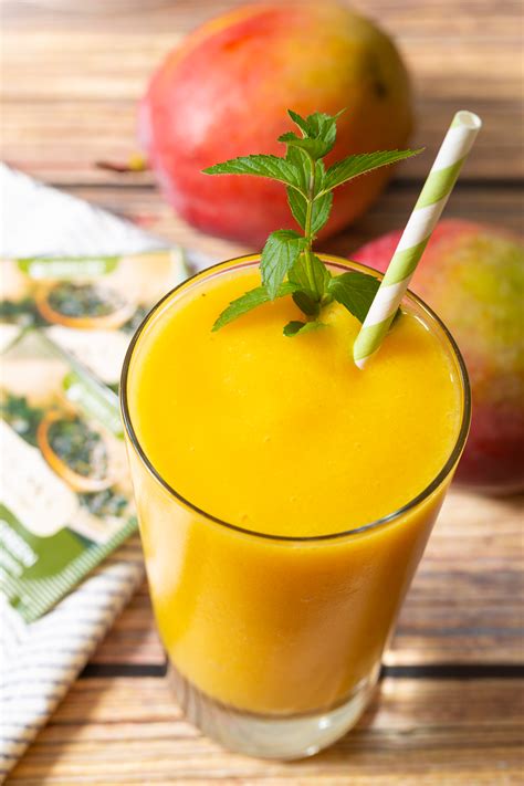 Mango Smoothie with Green Tea Recipe - A Spicy Perspective