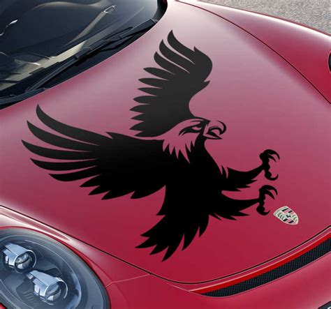 Eagle bird silhouette car sticker - TenStickers