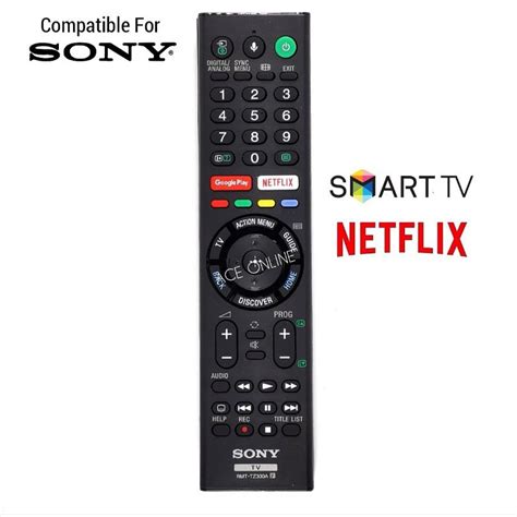 Sony Smart TV Remote control RMT-TZ300A with GooglePlay & Netflix ...