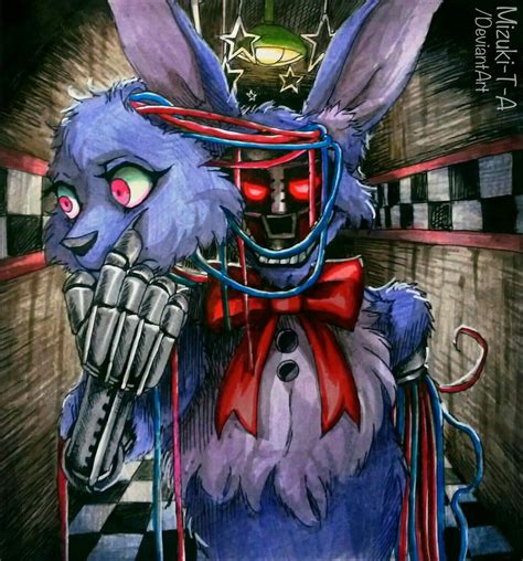 The mask of the lie / Withered Bonnie FNaF by Mizuki-T-A on DeviantArt