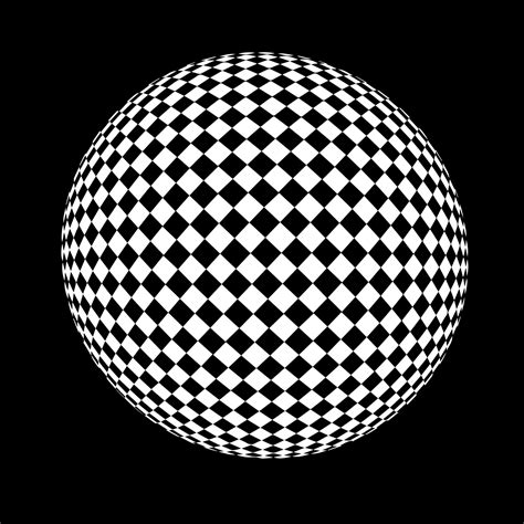 Checkered sphere optical illusion. EPS 10. 14831824 Vector Art at Vecteezy