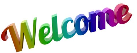 Welcome Word PNG Transparent Images