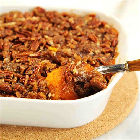 candied yams casserole with pecans