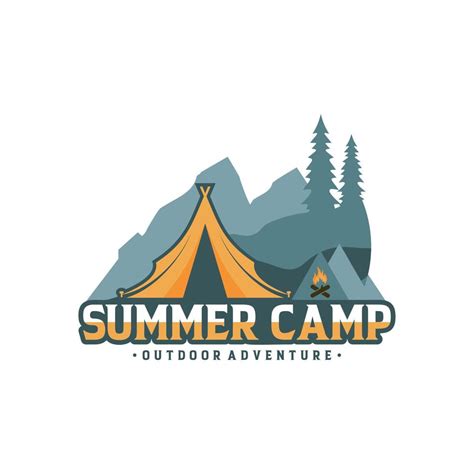 Vintage Summer Camp Logo Template 8209917 Vector Art at Vecteezy