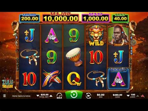 Play Zulu Treasure Video Slot from Ainsworth for Free