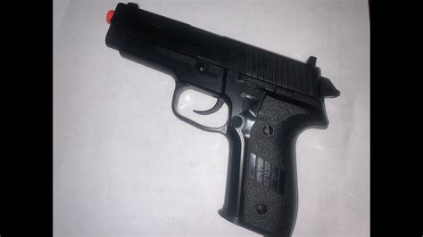 Sig Sauer P228 Airsoft Spring Pistol Review - YouTube