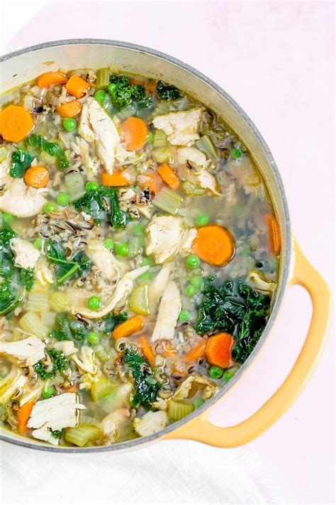 Leftover Turkey Soup with Kale and Wild Rice - Sprinkles & Sea Salt