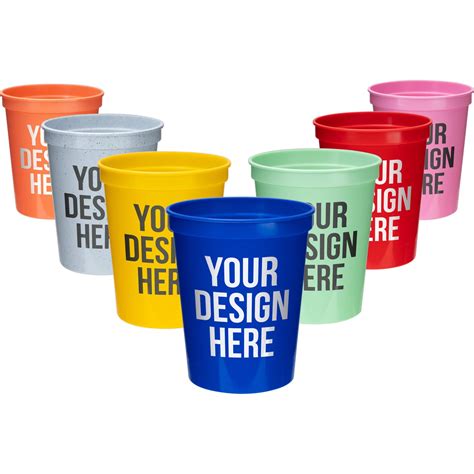 Reusable Plastic Stadium Cups (16 Oz.) | Personalized Stadium Cups