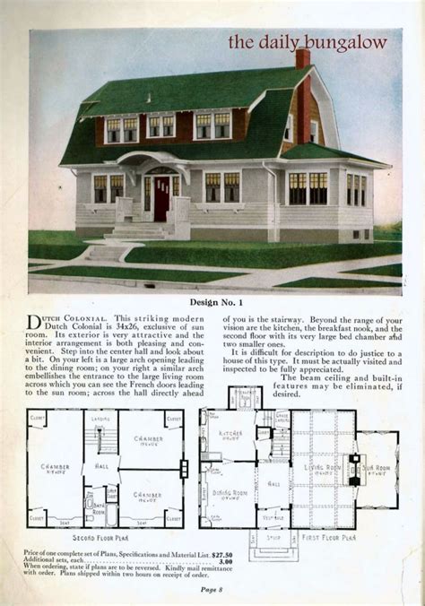 1930::Practical Homes | Colonial house plans, Dutch colonial house ...