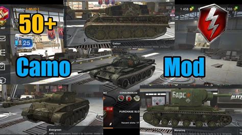 Wot Blitz | 50+ Historical Camuflage's Skin Mod | Tutorial and Review ...