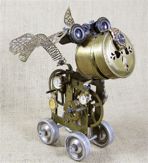 Robot Sculptures from Recycled Metals by Will Wagenaar