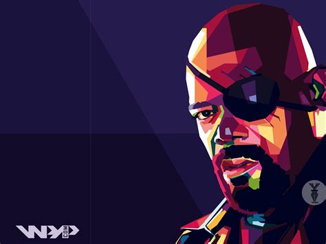 Avengers: End Game "Nick Fury WPAP" by Creativedy on Dribbble