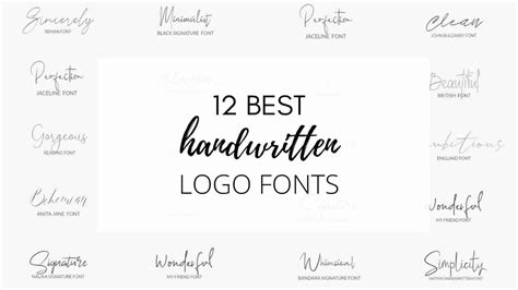 12 Best Handwritten Logo Fonts - Free Blog Logo Designs - Cappuccino ...