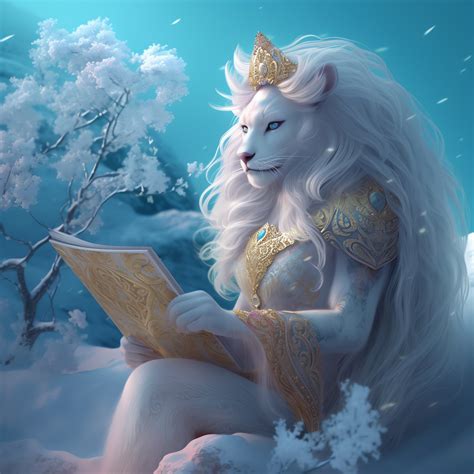 ArtStation - Lioness Reading A Book | Artworks