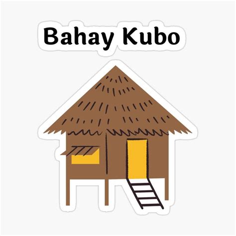 "Bahay kubo" Sticker for Sale by CatheBelan | Bahay kubo, House drawing ...