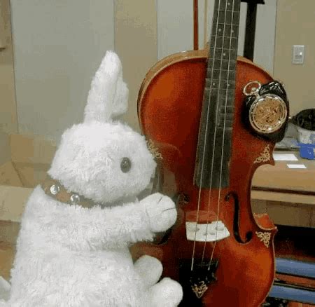 Bunny Violin GIF - Bunny Violin Playing Violin - Discover & Share GIFs