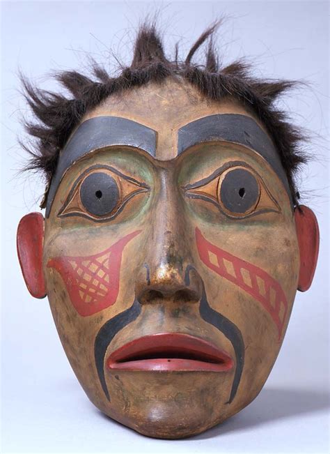 unknown Haida artist (Haida), Portrait Mask, ca. 1900, wood, paint, and ...