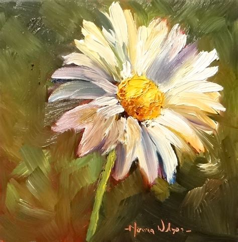 Norma Wilson Art: Daisy Delight Floral Still Life Painting Art SOLD