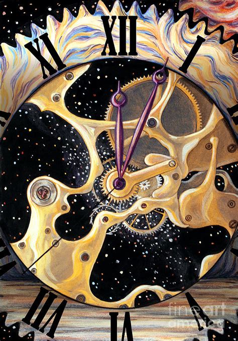 Clock Of Universe Painting by Stoyanka Ivanova