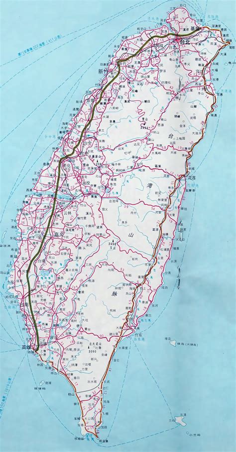 Maps of Taiwan | Detailed map of Taiwan in English | Tourist map of ...