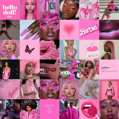 30-60 physical Black Girl Pink Aesthetic Collage/ Pink Aesthetic ...