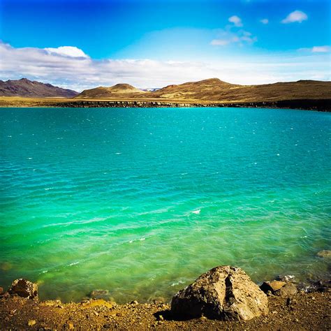 Lake Graenavatn in Iceland green and blue colors Photograph by Matthias ...