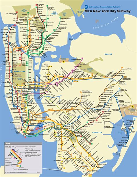 New York Metro Map - ToursMaps.com