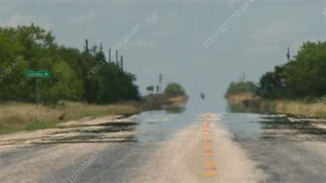 Heat mirage on a road - Stock Video Clip - K005/6843 - Science Photo ...