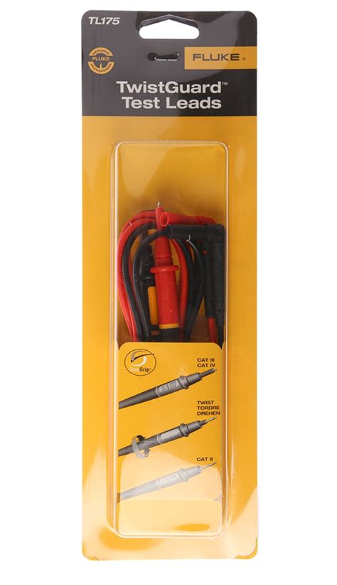 TL175 Fluke | Fluke Multimeter Leads TL175 Test Lead Kit, CAT III 1000V ...