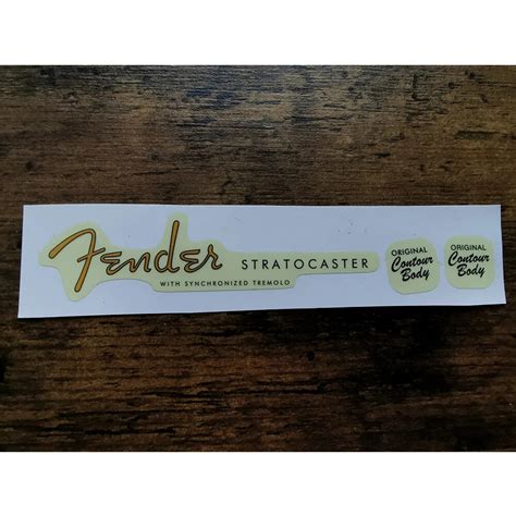 Fender Guitar Stickers Logo | Fender Sticker Guitar Head | Uv Label ...