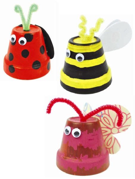 A.C. Moore Clay Pot Critters | Flower Pots | Pinterest