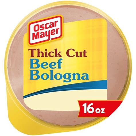 Oscar Mayer Thick Cut Beef Bologna Sliced Lunch Meat (1 lb) - Instacart