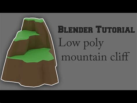 Low Poly Mountain cliff | Blender tutorial. - Blender Education Portal