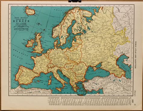 Vintage Map Europe Original 1935 by PastOnPaper on Etsy | Vintage maps ...