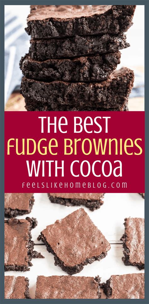 How to make the best fudgy cocoa powder brownies - This simple and easy ...