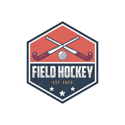 Premium Vector | Field hockey logo and badge field hockey vector ...