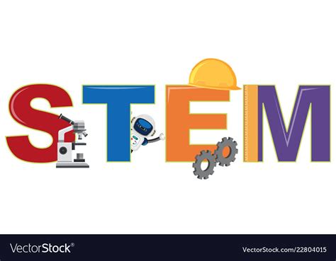 A stem and element logo Royalty Free Vector Image