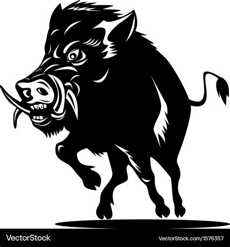 Wild Pig Boar Royalty Free Vector Image - VectorStock