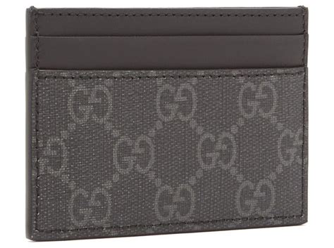 Gucci card wallet new Grey Leather ref.169618 - Joli Closet