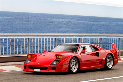 Wallpaper Cars Ferrari 1987-89 F40 FR-spec vintage Pininfarina Red