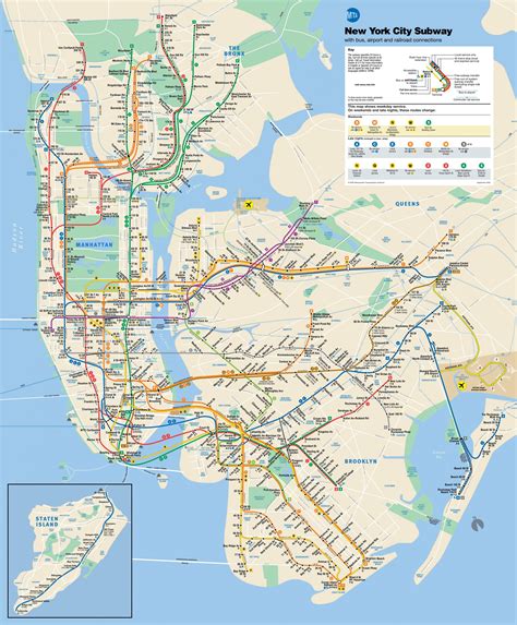 MTA map - MTA line map (New York - USA)