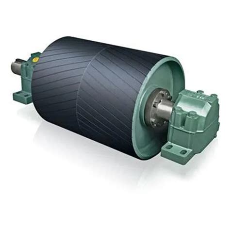 Conveyor Belt Drive Pulley With Herringbone Grooved Lagging - Buy ...