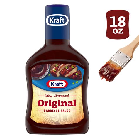 Kraft Original Slow-Simmered Barbecue Sauce and Dip, 18 oz. Bottle ...